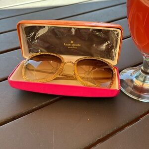 Gold Kate Spade sunglasses